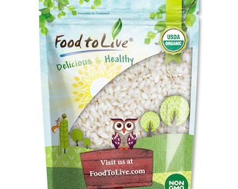 Organic Carnaroli Rice –Premium Italian Risotto Rice,  Ideal for Creamy Risottos and Gourmet Cooking, Non-GMO, Vegan, Kosher–by Food to Live
