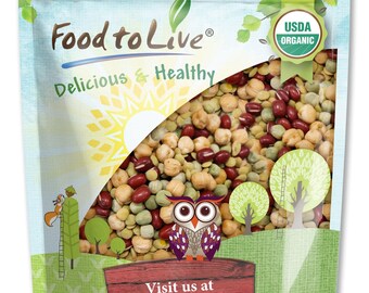 Organic Crunchy Mix of Sprouting Beans - by Food To Live