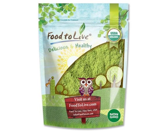Organic Moringa Powder — Non-GMO, Ground Moringa Oleifera Leaf, Raw, Sun-Dried, Vegan, Great for Drinks,Teas and Smoothies