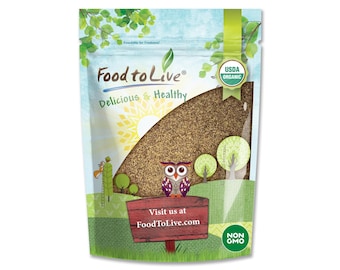 Organic Brown Flaxseed Meal — Non-GMO, Kosher, Cold-Milled, Pure Powder, Vegan, Bulk, Rich in Omega-3 Ground Flax, Keto