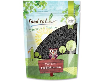 Black Cumin Seeds — Whole Raw Black Caraway Seeds, Bulk Spice, Vegan. High in Iron, Calcium and Magnesium