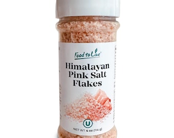 Himalayan Pink Salt Flakes, 4 oz – Vegan, Kosher – by Food to Live