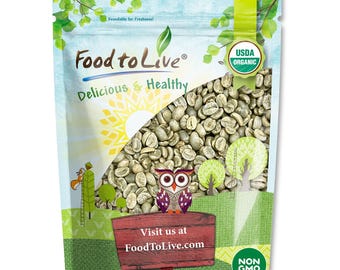 Organic Peru Green Coffee Beans – Unroasted, No-GMO, Vegan, Bulk – by Food to Live