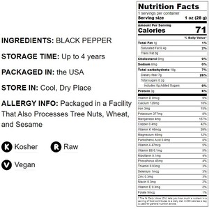 Whole Black Pepper – Dried Peppercorns, Kosher, Vegan, Bulk Spice. Strong Pungent Flavor. Perfect for Grinder Refill. image 4