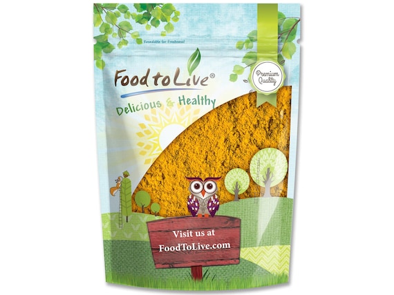 Turmeric Powder — Ground Turmeric Root, Kosher, Raw, Vegan, Sirtfood