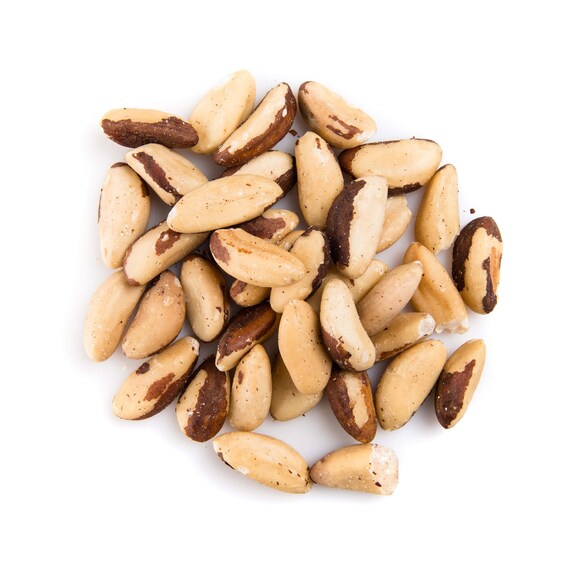 Dry Roasted Brazil Nuts Unsalted Whole Oven Roasted Etsy