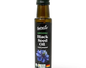 Organic Black Cumin Oil - 100 ml – Non-GMO, Vegan – by Food to Live