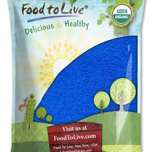 Poudre de spiruline bleue biologique - Sans OGM, extrait brut d'algue bleu-vert pur, végétalien, non irradié image 2