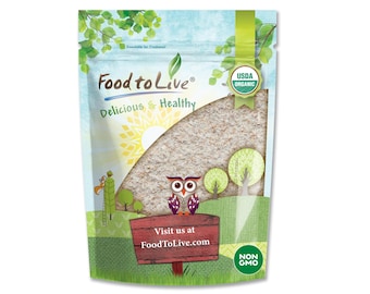 Organic Whole Wheat Bread Flour  – Whole Grain, Unbleached, Non-GMO, Kosher, Unbromated, Raw, Vegan, Bulk, Product of the USA