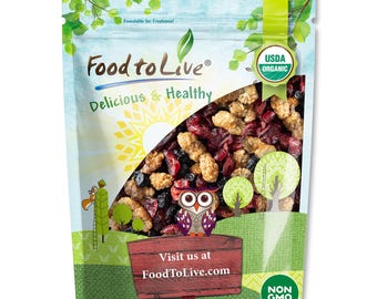Organic Delicious Berries Mix – A Blend of Non-GMO Dried Cranberries, Blueberries, and White Mulberries