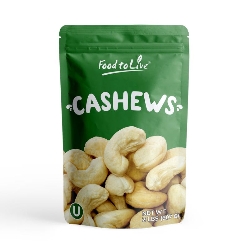 Dry Roasted Whole Cashews with Himalayan Salt — Oven Roasted Lightly Salted Fancy Cashew Nuts, No Oil Added, Vegan, Kosher, Non-GMO Verified bild 8