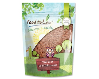 Brown Flax Seeds – Raw Whole Flaxseed, Kosher, Vegan, Bulk. Rich in Omega-3 Fats. Great for Salads, Baked Goods, Oatmeal