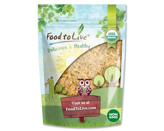 Organic Ground Golden Flaxseed Meal — Cold-Milled, Non-GMO, Kosher, Raw, Bulk