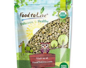 Organic Honduran Arabica Green Coffee Beans - Vegan, Kosher, Bulk - by Food to Live