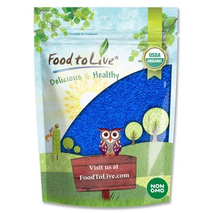 Poudre de spiruline bleue biologique - Sans OGM, extrait brut d'algue bleu-vert pur, végétalien, non irradié image 1