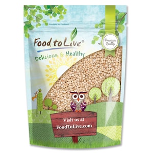Italian White Whole Grain Sorghum — Premium White Groats. Raw Milo Seeds. Vegan, Bulk Broom-corn