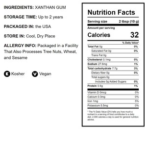 Xanthan Gum — Kosher, Vegan, Keto Friendly, Pure Powder, Great for Baking, Natural Food Thickening Agent and Stabilizer Bild 4