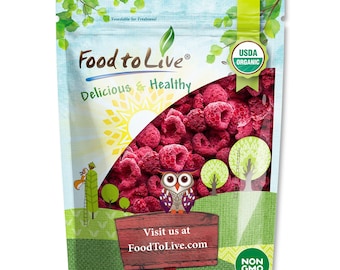Organic Freeze-Dried Raspberries – Non-GMO, Kosher, Bulk - by Food to Live