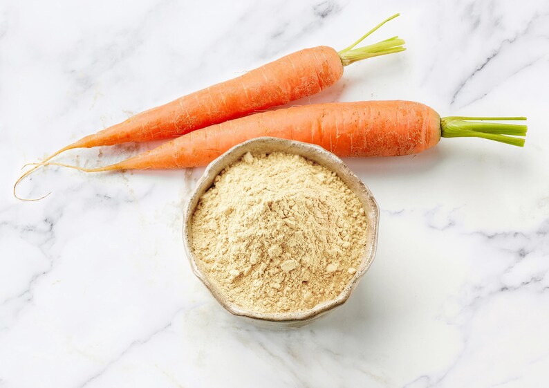 Organic Carrot Powder - Non-GMO, Ground Raw Dried Roots, Vegan, Bulk, Great for Baking, Juices, Smoothies, Shakes, and Drinks image 7