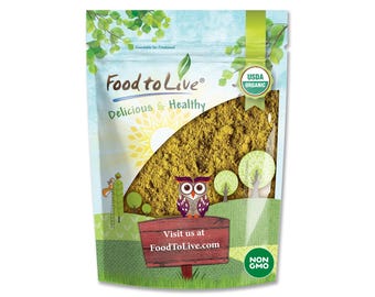 Organic Broccoli Sprouts Powder — Grown from Non-GMO Seeds, Kosher, Non-Irradiated, Pure, Vegan Superfood, Bulk