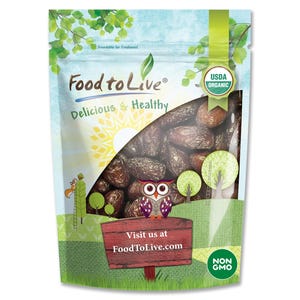 Organic Medjool Dates – Non-GMO, Whole Dried Dated with Pits, Large Size, Unsweetened, Unsulphured, Vegan, Sirtfood, Bulk. Fruit Snack.