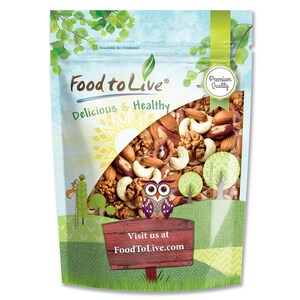 Mixed Raw Nuts – Cashews, Brazil Nuts, Walnuts, Almonds, Unsalted, Bulk