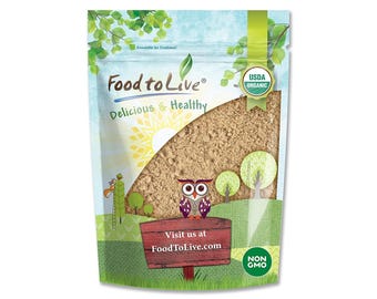 Organic Ripe Banana Powder - Non-GMO and Raw Whole Fruit Flour, Unsweetened, Unsulfured, Vegan, Kosher, Bulk