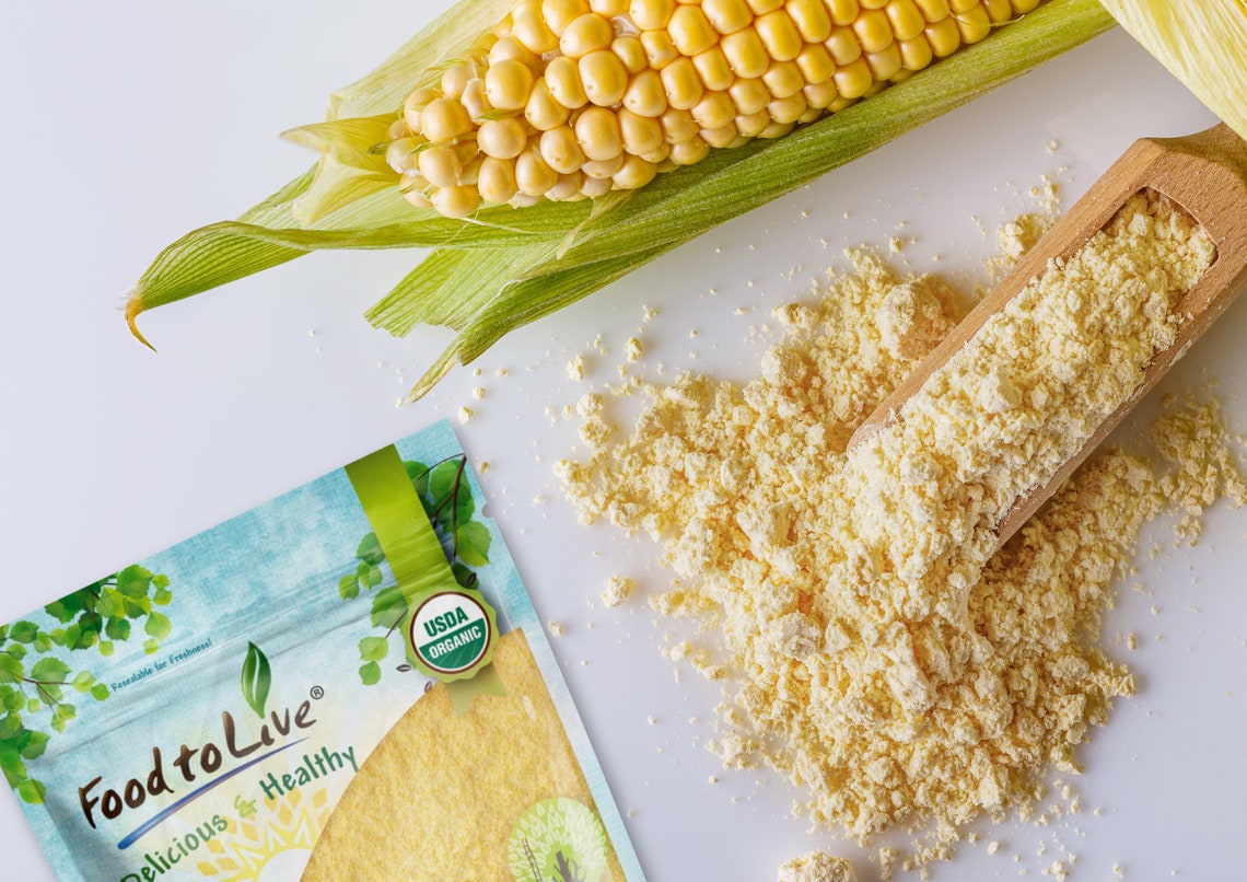 Organic Corn Flour NonGMO Whole Grain Finely Ground Meal Etsy