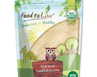 Organic Italian Semolina Flour — 100% Premium Durum Wheat, Perfect for Pasta, Bread, and Pizza Dough - Non-GMO, All-Natural