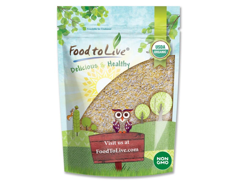 Organic Old Fashioned Cornmeal Coarse — Non-GMO, Whole Grain Corn Flour, Coarse, Kosher, Great for Baking Cornbread, Muffins image 1