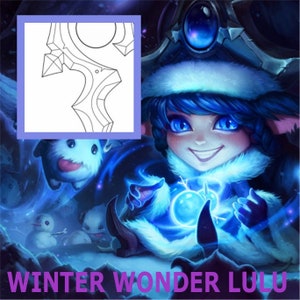 Winter Wonder Lulu staff pattern - League of Legends cosplay
