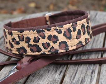 Dog collar CORK, Martingale, 3 colors to choose from