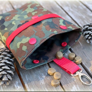 Leckerli Tasche Camouflage für den Hund, Leckerlibeutel, Belohnungstasche, Leckerlitasche, Futterbeutel Bild 2