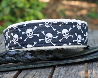 Dog collar SKULL or ANCHOR, Martingale, choose colors