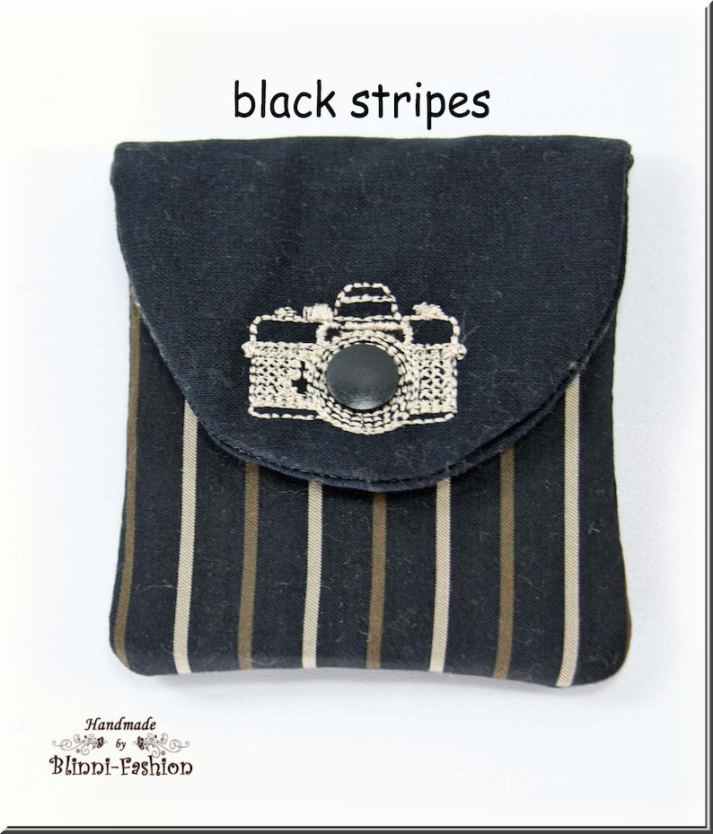 lens cap case pouch to fix on strap Bag for camera accessories in 4 varieties