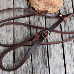 Retriever leash made of grease leather braided with stop, in 10 colours, lead dog leather leash , moxon leash