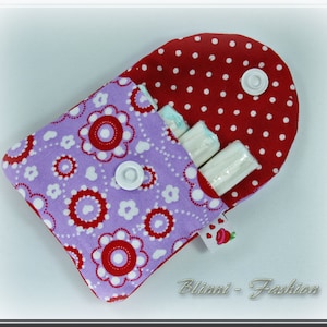Tampontas SERVICE PACK II, etui voor tampons ServicePack, organizer met 2 compartimenten voor handtas, keuze uit kleuren
