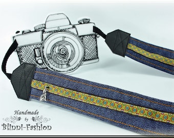 Camera strap JEANS camerastrap for DSLR or system camera