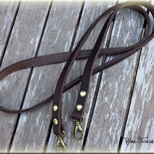 Leather camera strap in vintage style for DSLR camera, camera strap in 10 colours, choose length image 4
