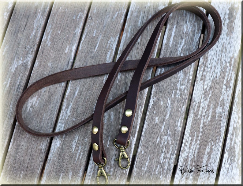 Leather camera strap in vintage style for DSLR camera, camera strap in 10 colours, choose length image 4