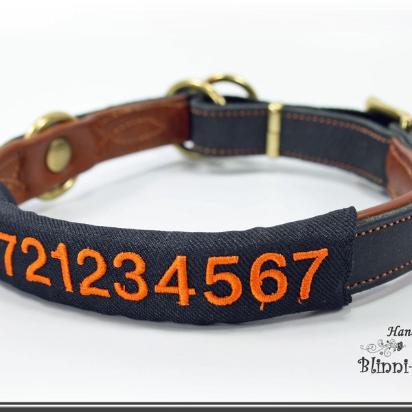 phone number label for dog collar / harness , mobile number, dog safety