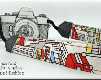 Camera strap Comic for DSLR or system camera, urban style