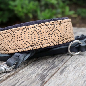 Halsband KORK mit Zugstopp, Hundehalsband mit tollen Mustern aus Korkleder, Hund, Martingale Bild 7