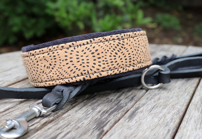 Halsband KORK mit Zugstopp, Hundehalsband mit tollen Mustern aus Korkleder, Hund, Martingale Bild 7