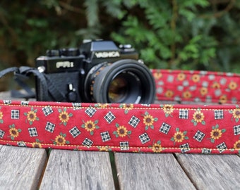 Camera strap Sunflower for DSLR or system camera