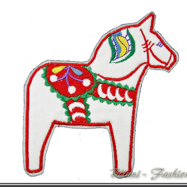 XXL dala horse - patch - applikation - Dalahäst from sweden,  choose color