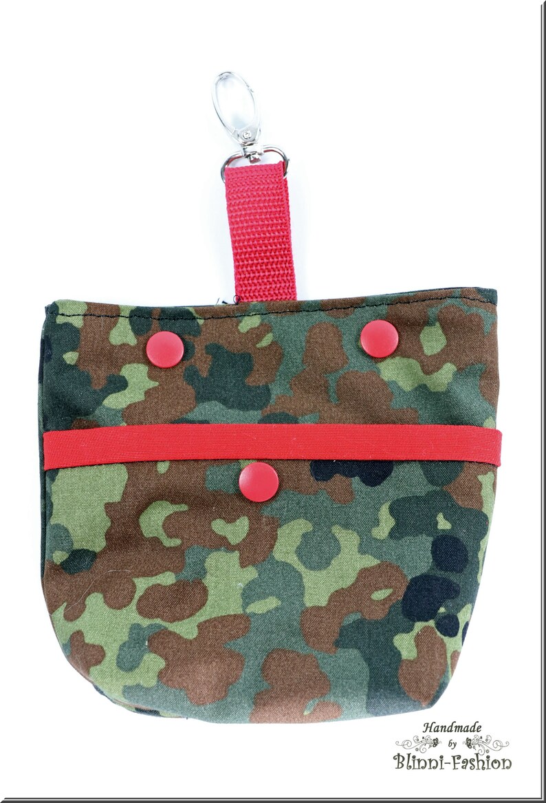 Leckerli Tasche Camouflage für den Hund, Leckerlibeutel, Belohnungstasche, Leckerlitasche, Futterbeutel Bild 4