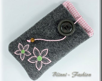 Mobile Phone Case - KEEP CALM... Cupid or flower, mobile pouch for iphone, Samsung and others