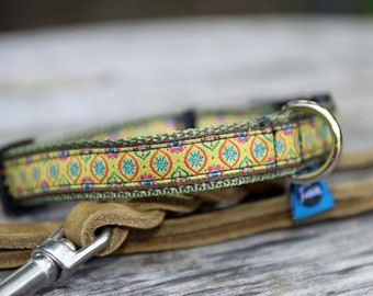 Halsband mit Klickverschluss, Hundehalsband, Katzenhalsband mit verschiedenen Designs, Breiten und Größen