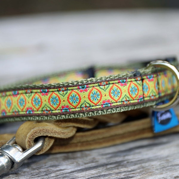 Halsband mit Klickverschluss, Hundehalsband, Katzenhalsband mit verschiedenen Designs, Breiten und Größen